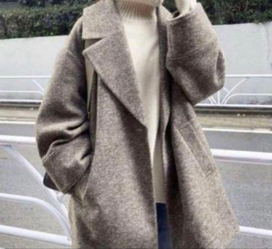 【完売◆人気】Spick&Span◆ヘリンボーンミドルコート オーバー