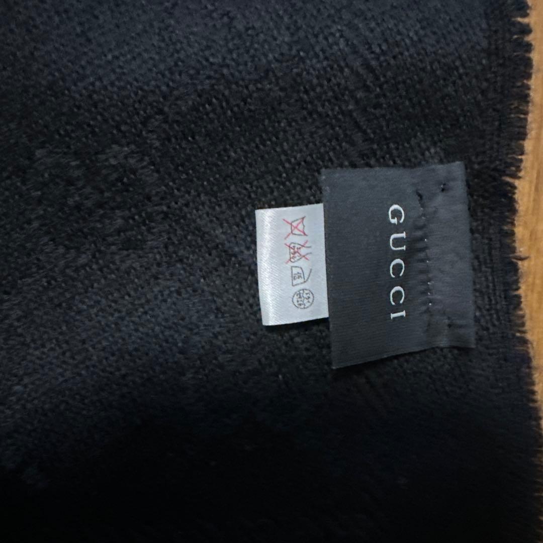 GUCCI ウールストール(ブラック)