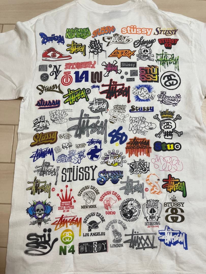 Stussy ロゴプリント Tシャツ M ホワイト