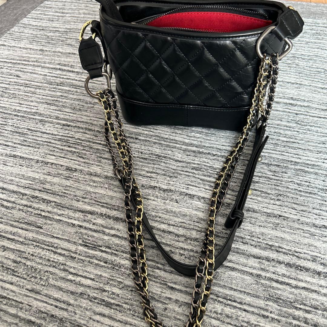 Chanel ブラック キルティングバッグ　2wayショルダーバッグ