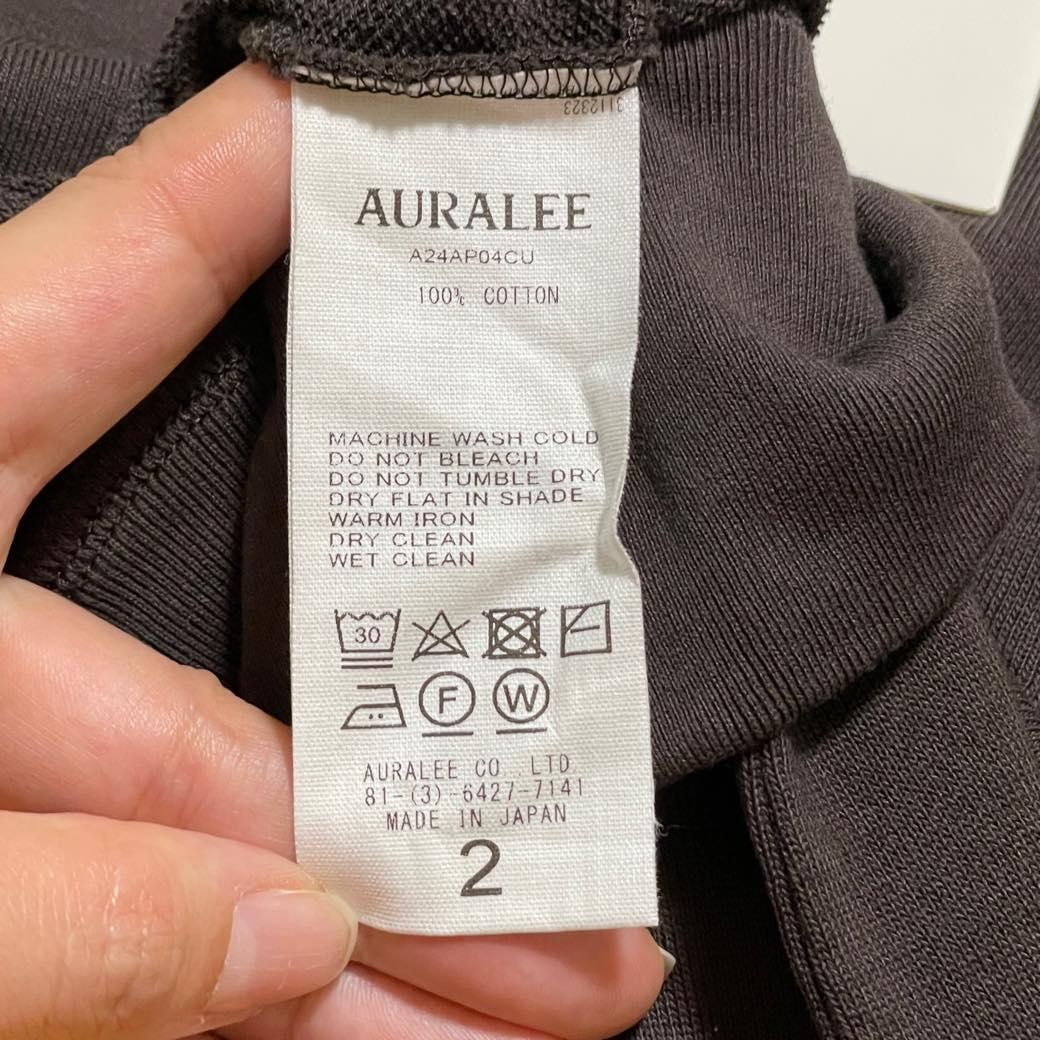 新品 AURALEE HIGH GAUGE SWEAT DARK BROWN