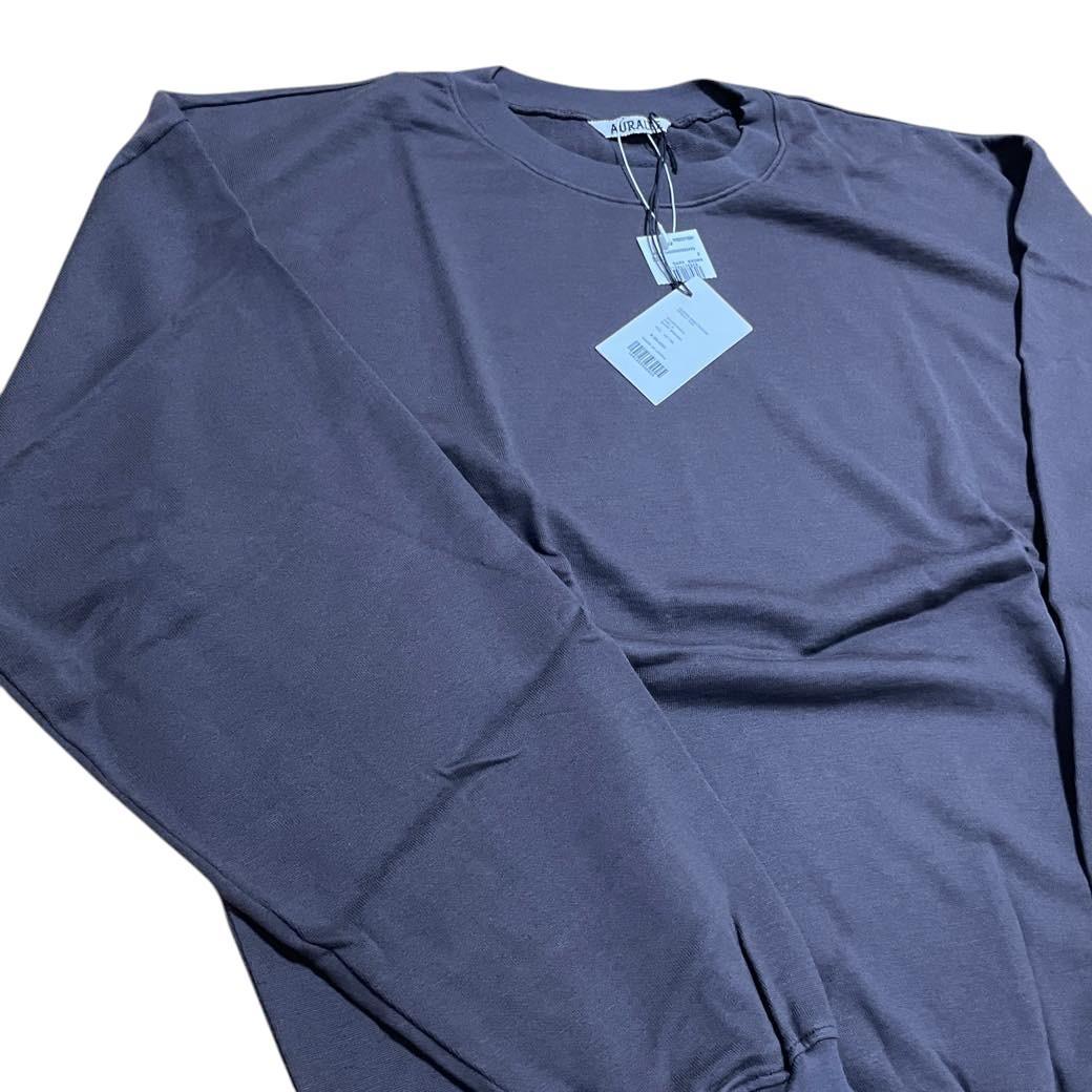 新品 AURALEE HIGH GAUGE SWEAT DARK BROWN