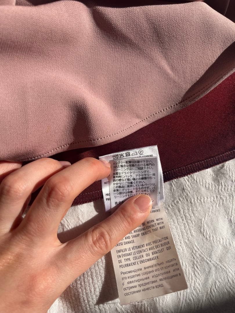 あめ　様　GUCCI くすみピンク フレアドレス　ノースリーブ XS