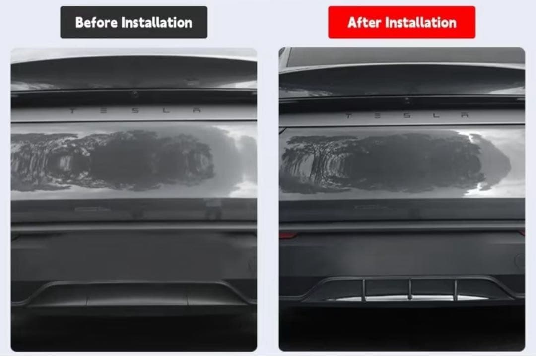 テスラモデルYジュニパー　リアディフューザー(マットブラック色)