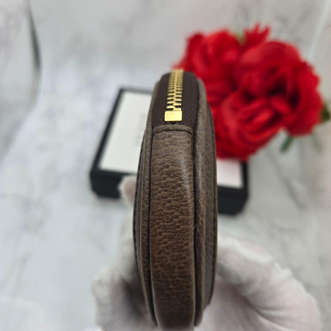 【極美品】GUCCI グッチ ケース 小銭入れ 財布 シェリーライン 丸型