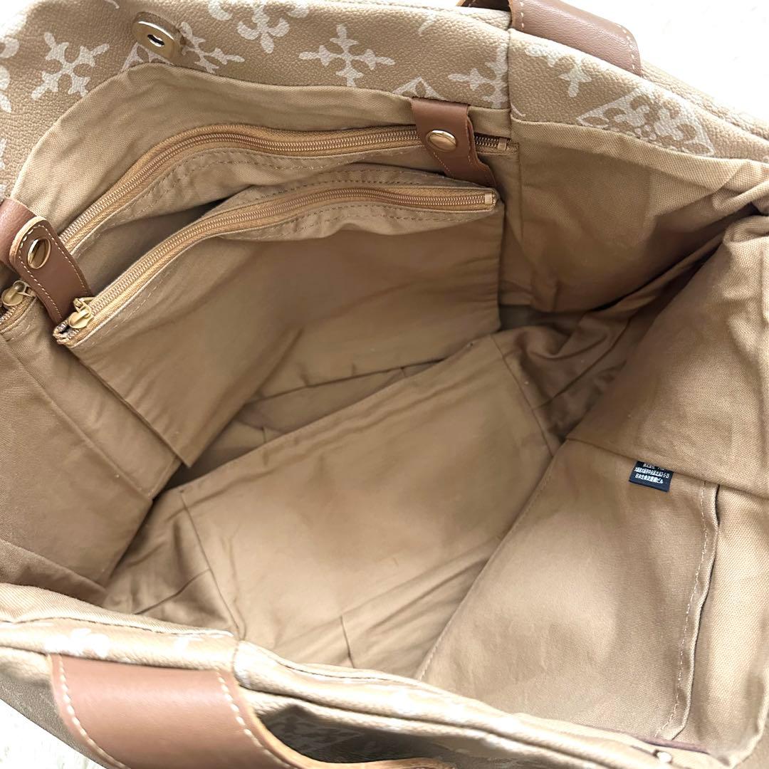 美品✨️ ラシット レイニートートバッグ（ポーチ付き） PVC 防水 ブラウン系