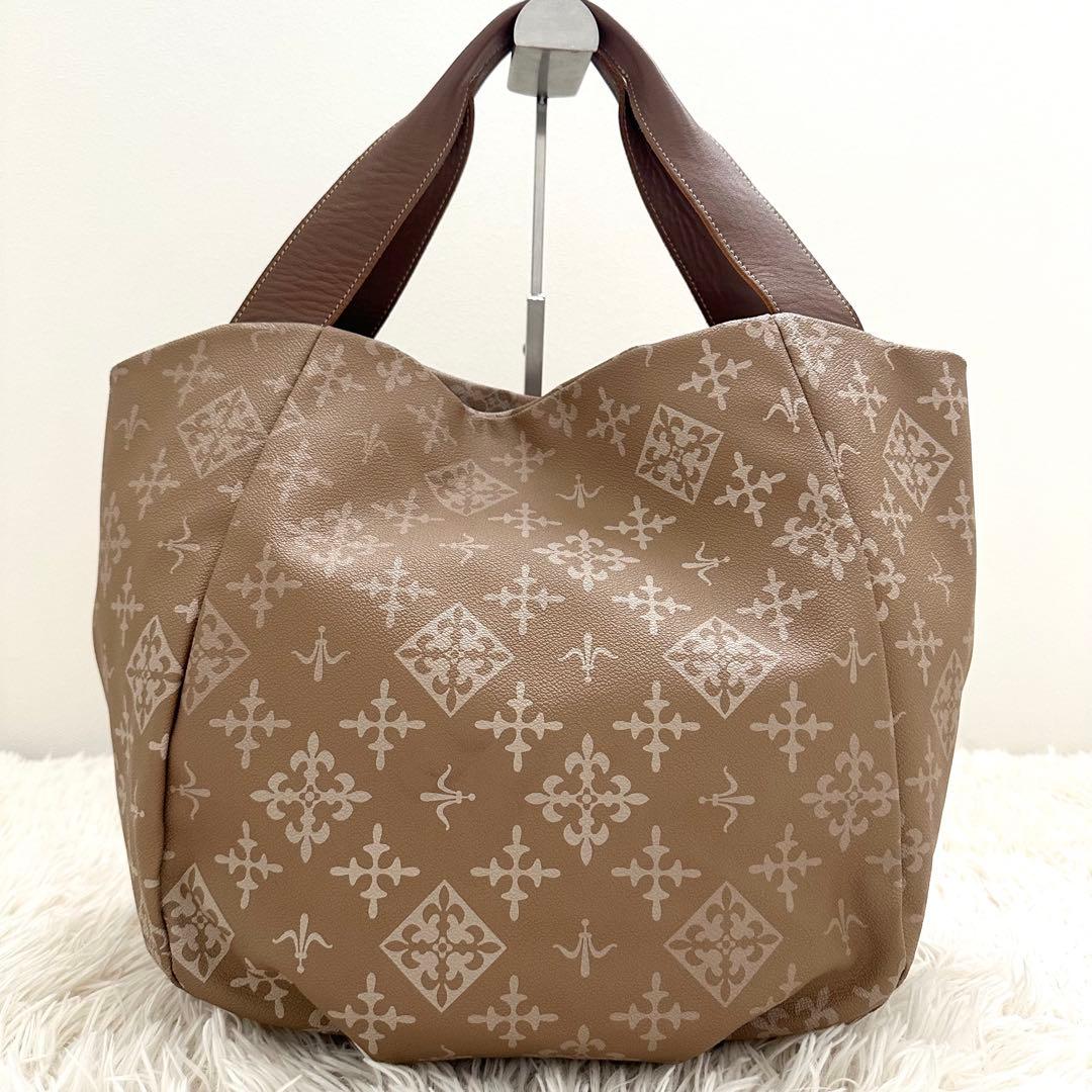 美品✨️ ラシット レイニートートバッグ（ポーチ付き） PVC 防水 ブラウン系