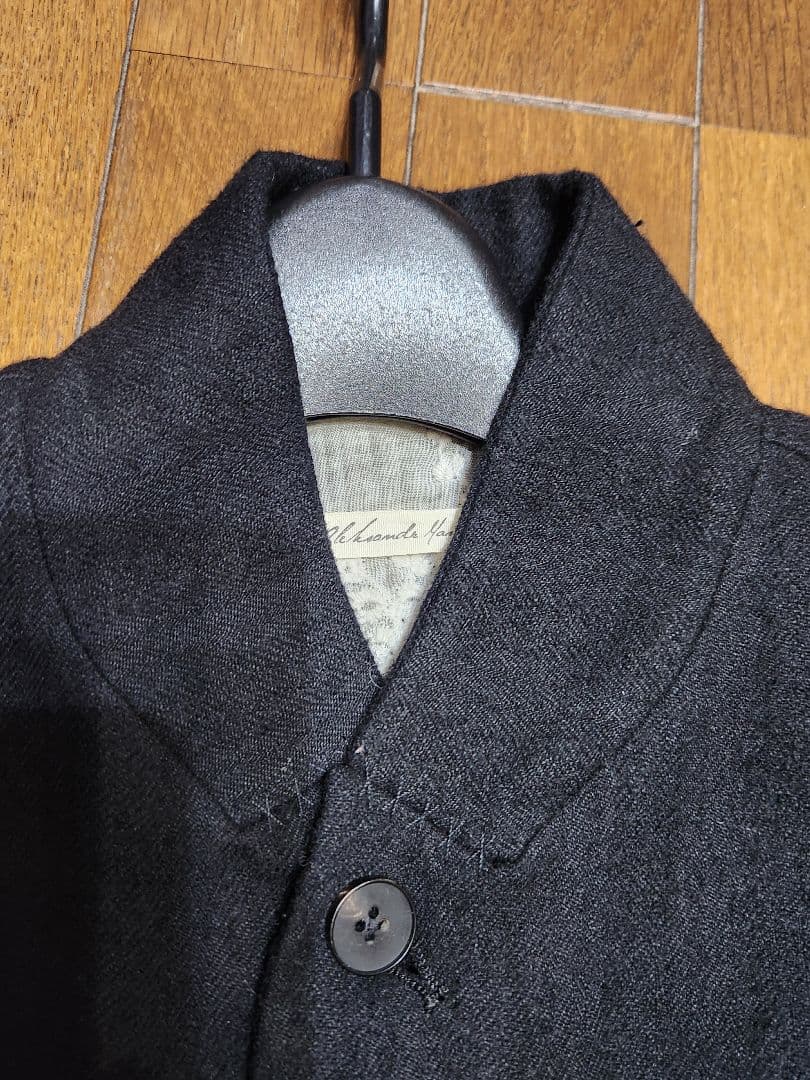 デンマーク製　黒ジャケットとサルエルパンツ セットアップ裏地刺繍　サイズ1と0