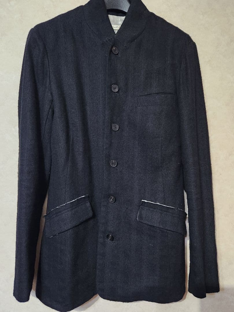 デンマーク製　黒ジャケットとサルエルパンツ セットアップ裏地刺繍　サイズ1と0