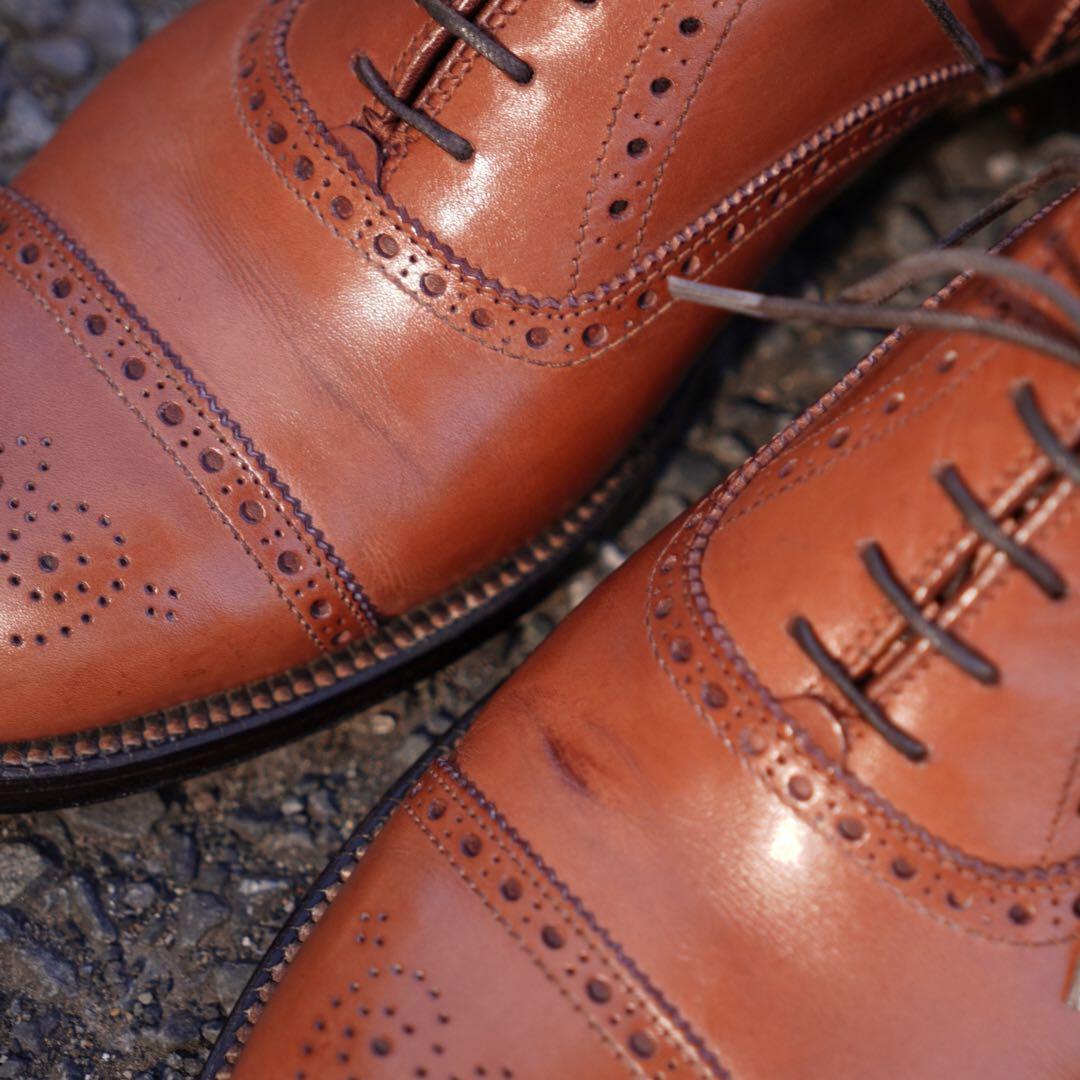 ⭐︎格安出品⭐︎ Alden 911 キャップトゥセミブローグ US8D