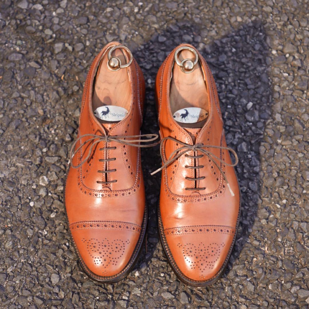 ⭐︎格安出品⭐︎ Alden 911 キャップトゥセミブローグ US8D