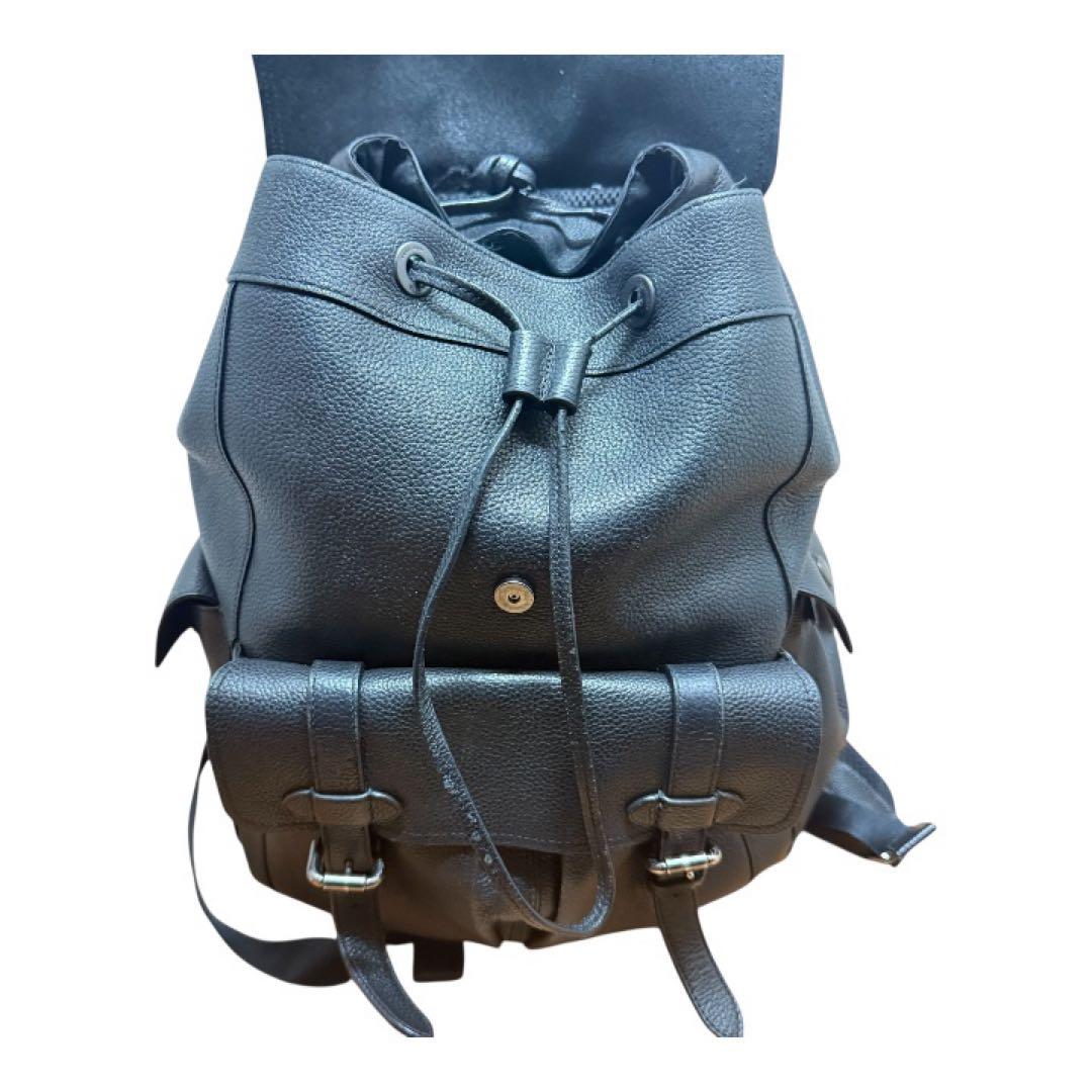 【即完売品】COACH ブラックレザーバックパック　リュック　セール中！！