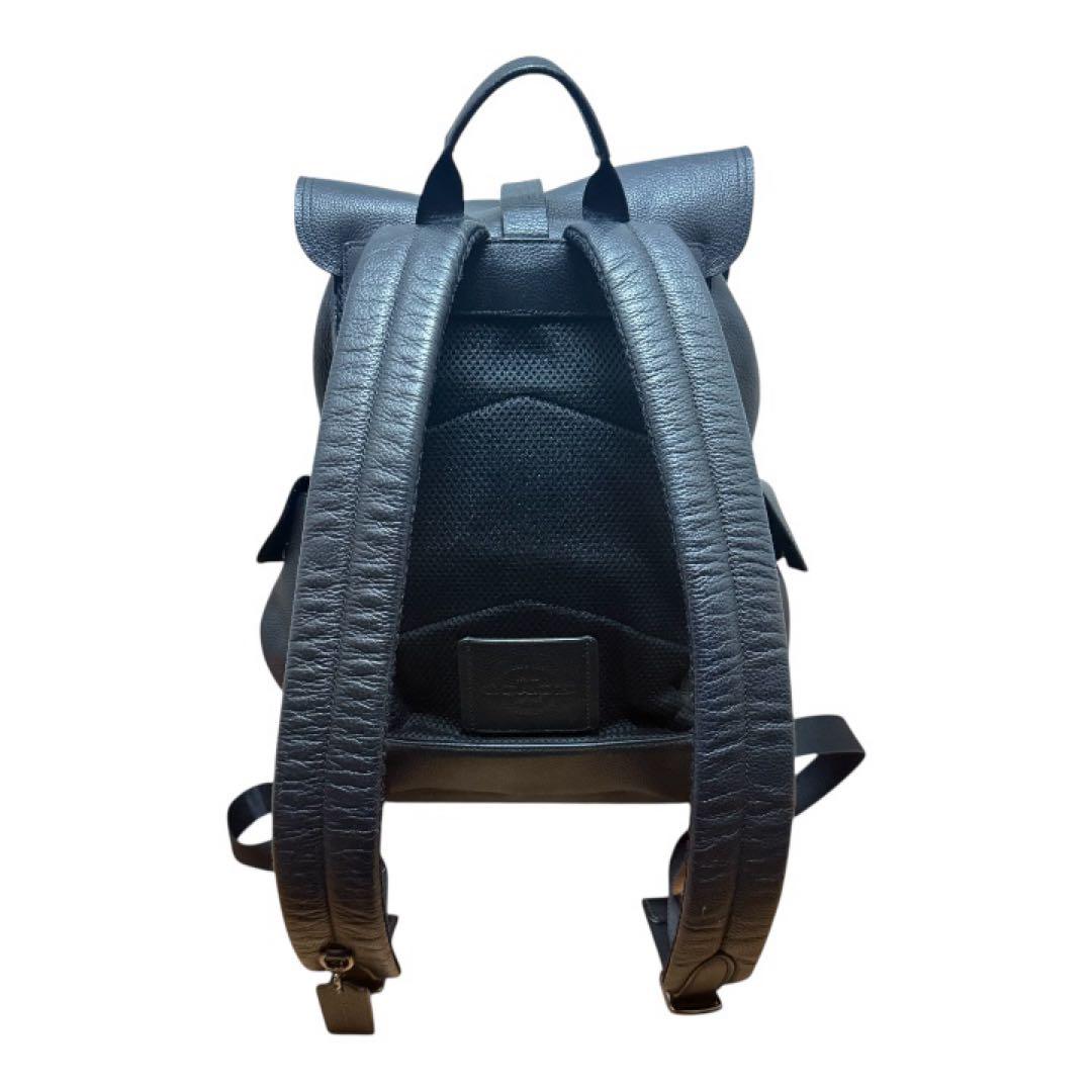 【即完売品】COACH ブラックレザーバックパック　リュック　セール中！！