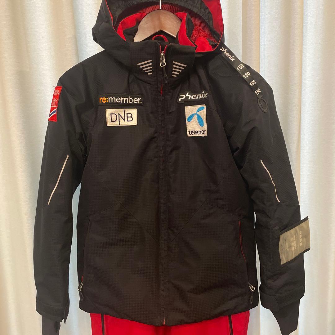 Phenix 子ども用スキーウェア 黒/赤