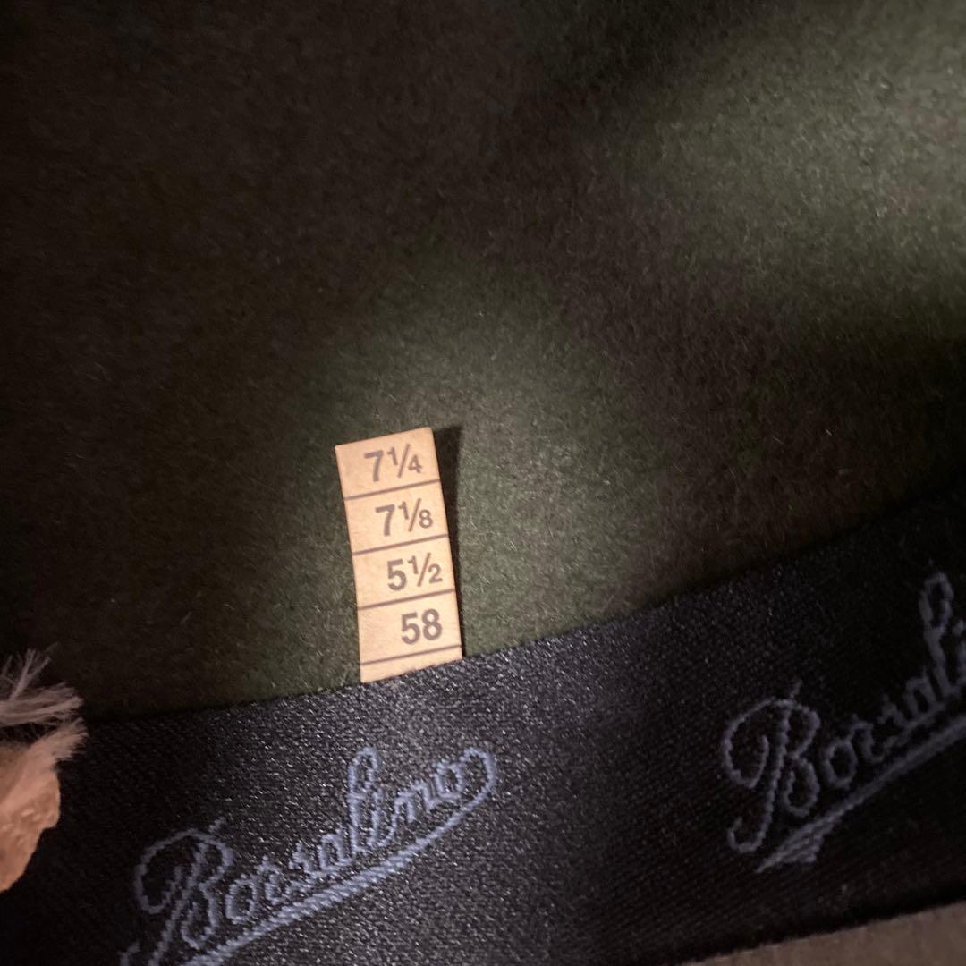 D*O様 Borsalino オリーブグリーン ウールハット サイズ58cm