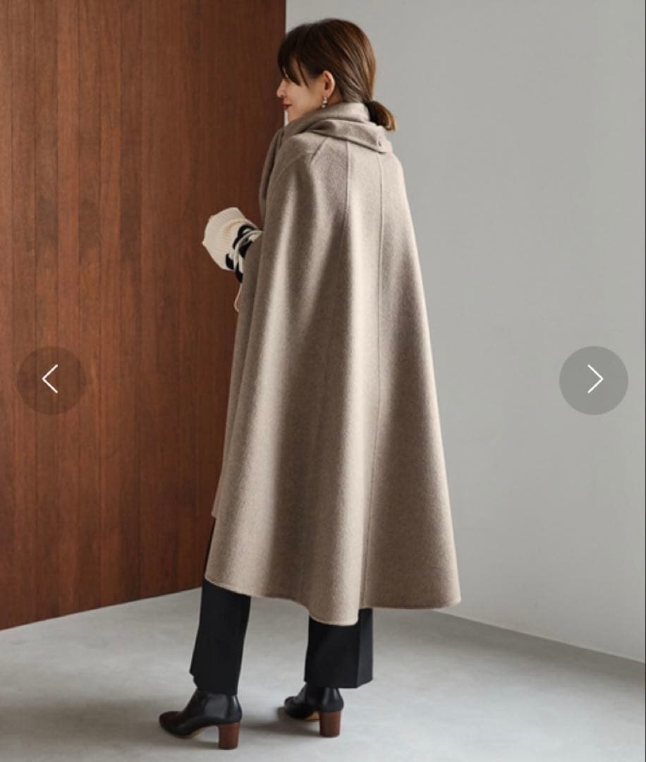 miklos VERMEIL par iena ラムカシミアマントコート