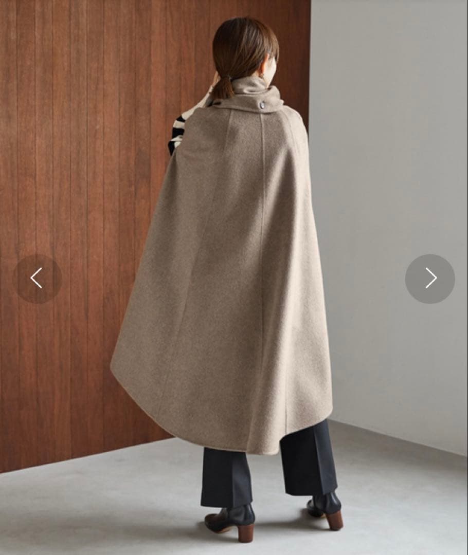 miklos VERMEIL par iena ラムカシミアマントコート