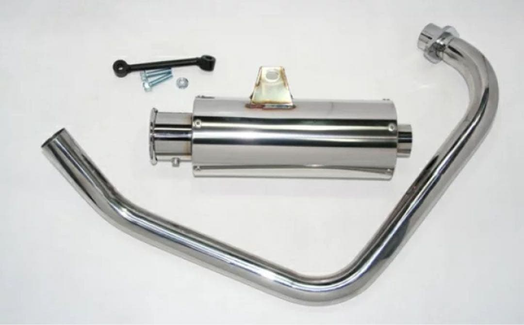 HMS ホンダ FTR223 100φ砲弾マフラーSUS 3曲げ