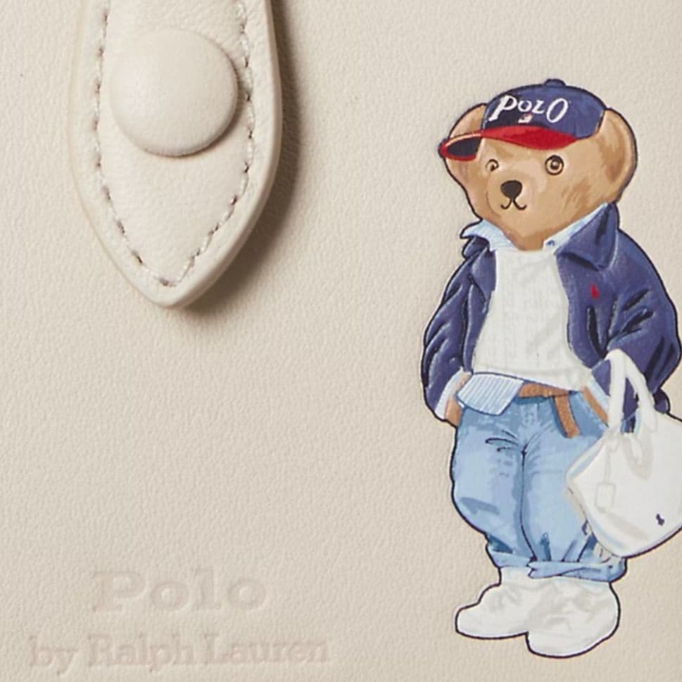 Polo ベア レザー コンパクト ウォレット