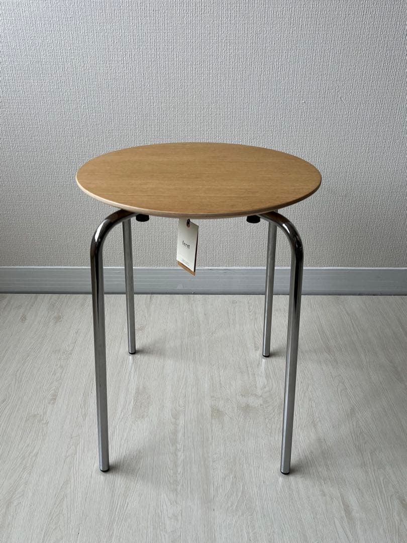 Ferm Living Herman Stoolホワイトオイルドオーク/クローム
