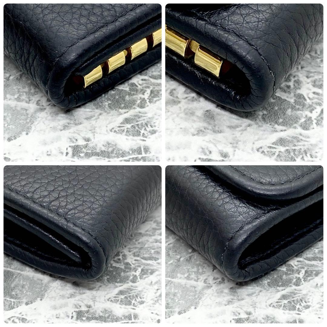 PRADA プラダ レザー キーケース 9連フック 黒 ブラック 箱付き