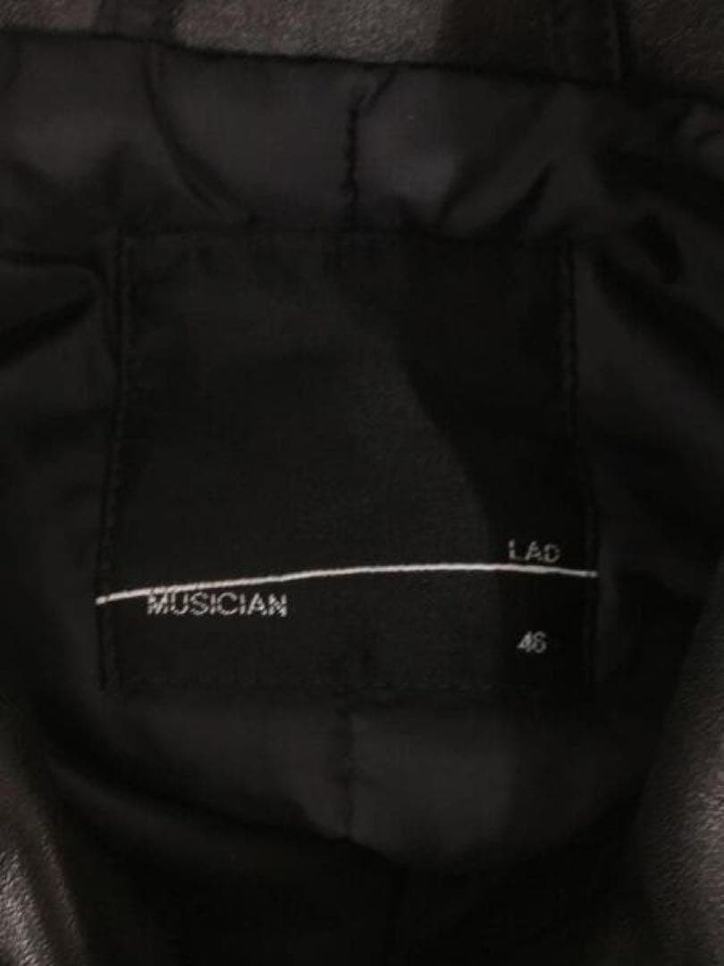 lad musician レザー スタジャン コーチジャケット 46