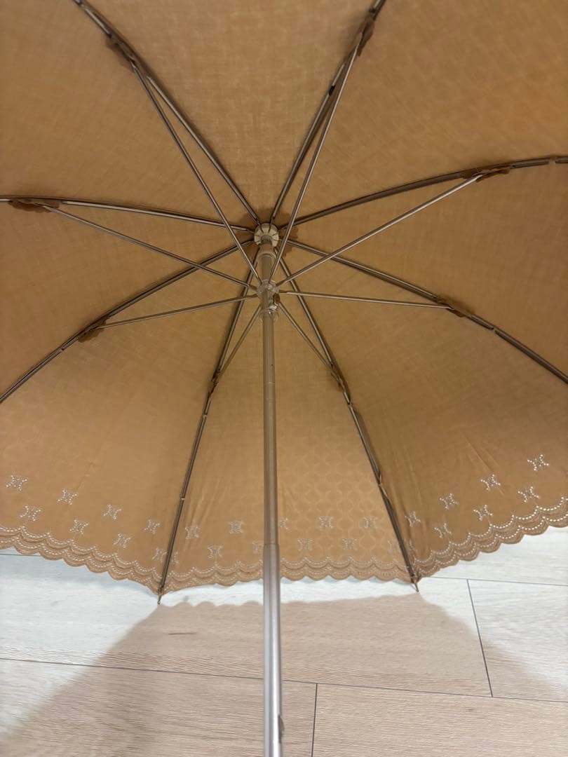 CELINE ベージュ 日傘 長傘