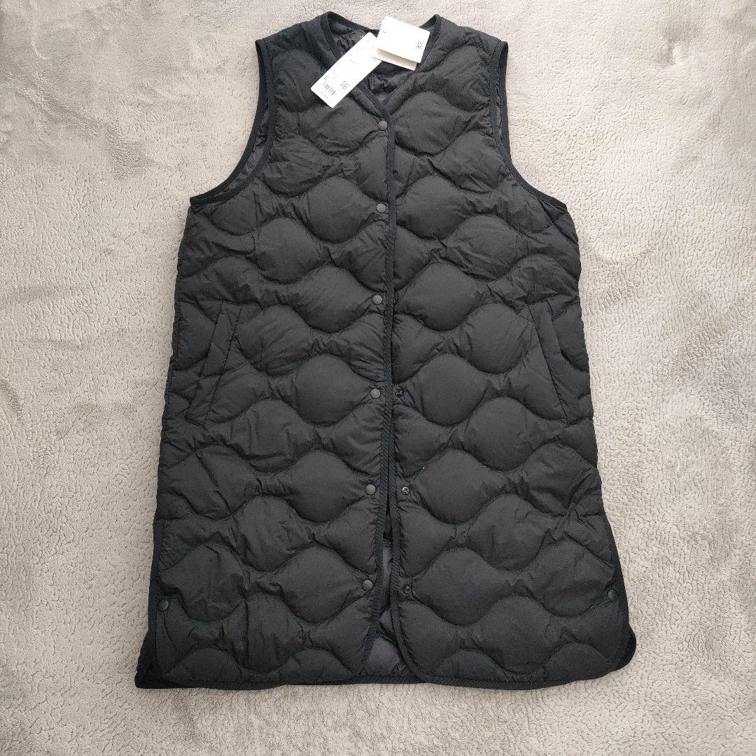 UNIQLO ULTRA LIGHT DOWN ロングベスト L ブラック