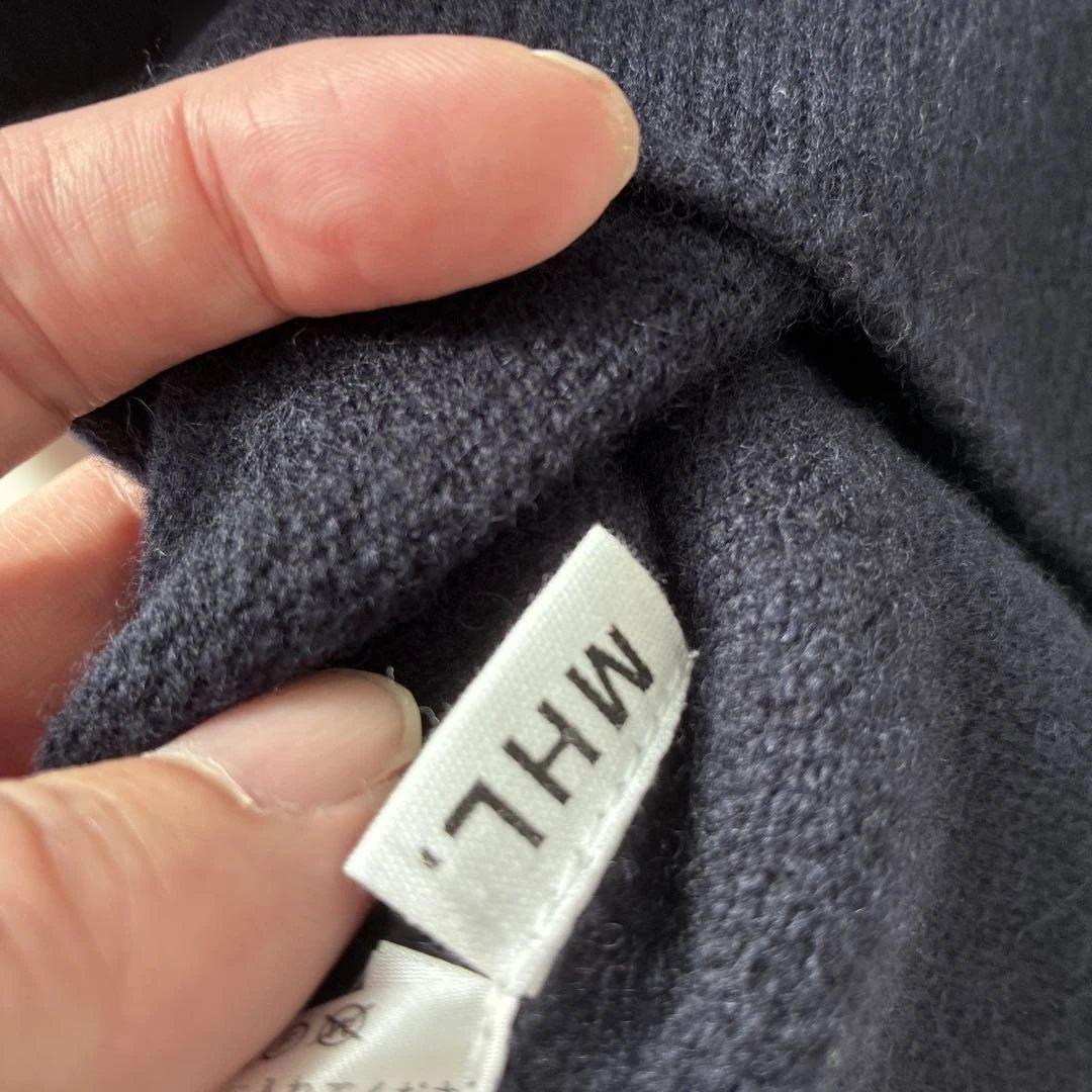 【新品未使用】マーガレットハウエル　ウール100% ネイビー マフラー