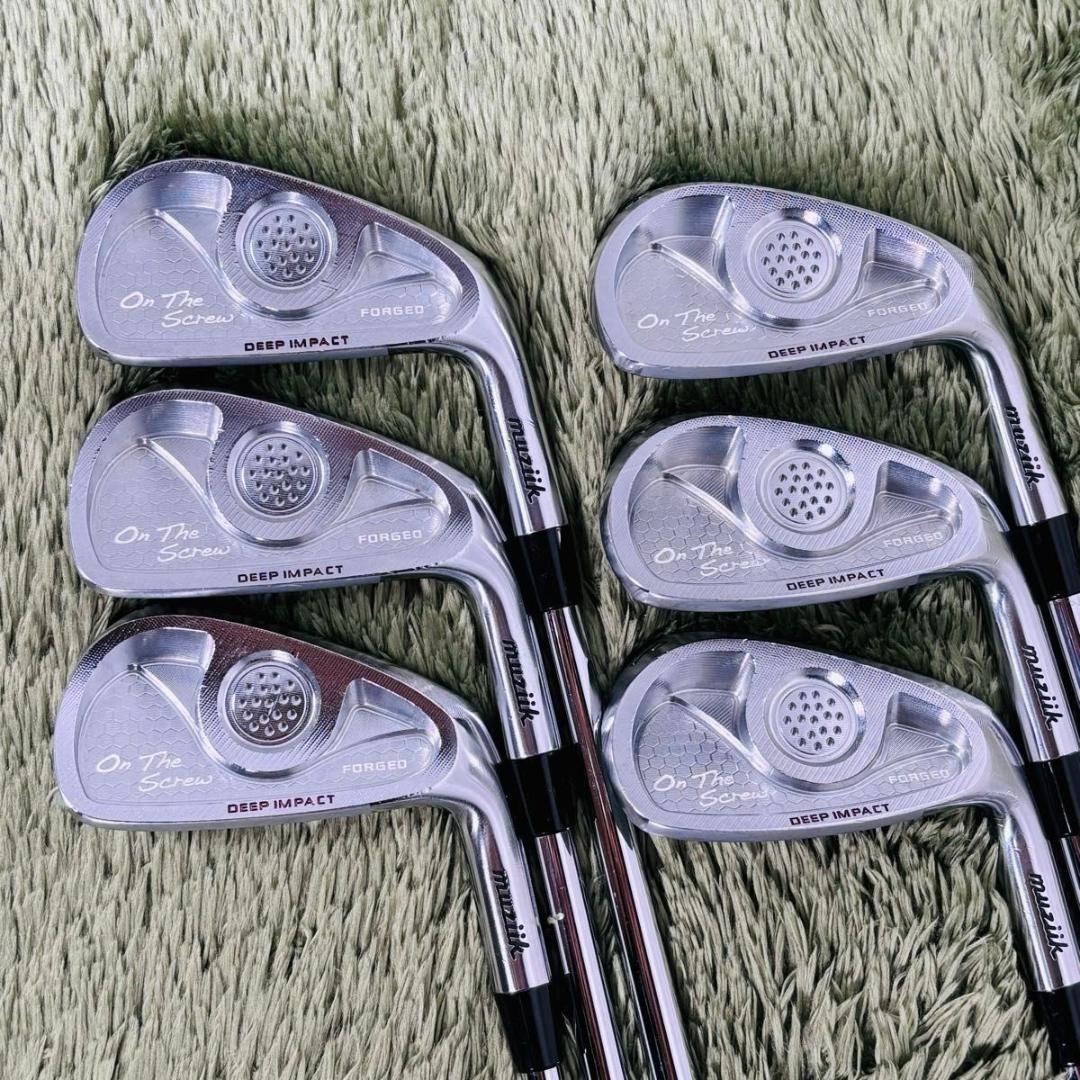 ムジーク オンザスクリュー ディープインパクト アイアン6本セット メンズゴルフ