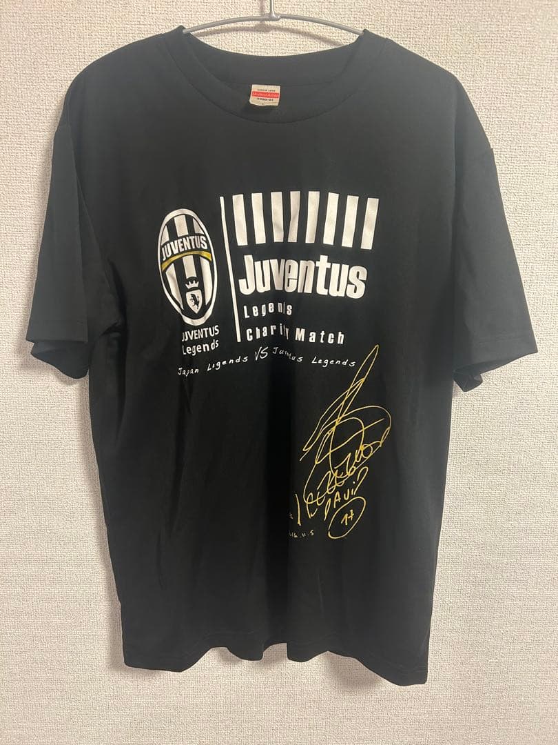 レア❗️ ユベントスレジェンズ 限定シャツ トレゼゲ選手サイン入り