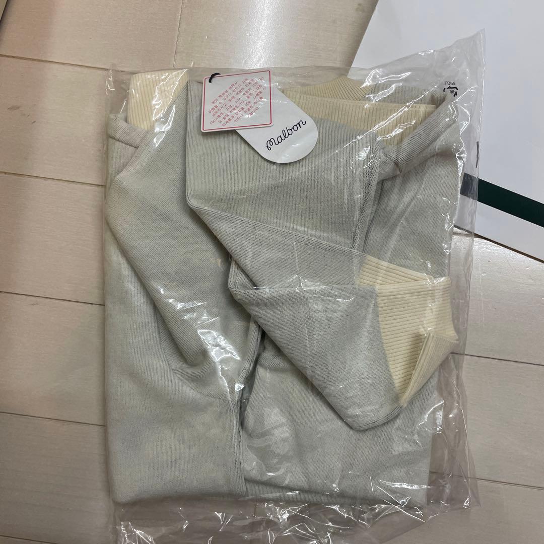 【新品】MALBON キャラクター刺繍セーター Mサイズ　マルボン