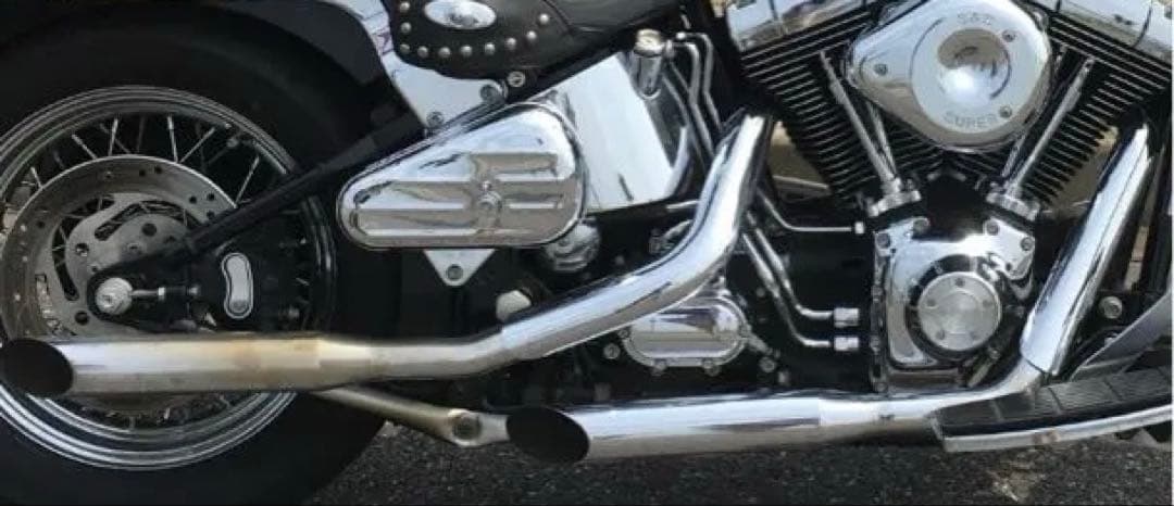 ソフテイルEVO・TC88 スラッシュカットマフラー