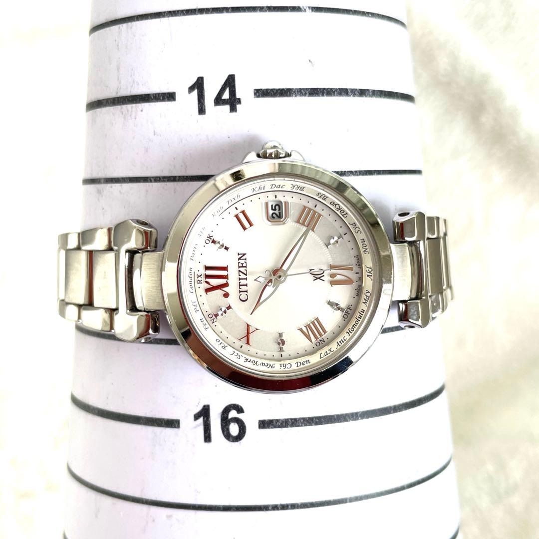 エミリン美品❣xC電波ソーラーH240 ハッピーフライト 白文字盤 稼働