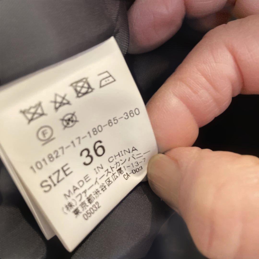 m*i様 ANAYI ブラック フード、ライナー付きミドル丈コート　36