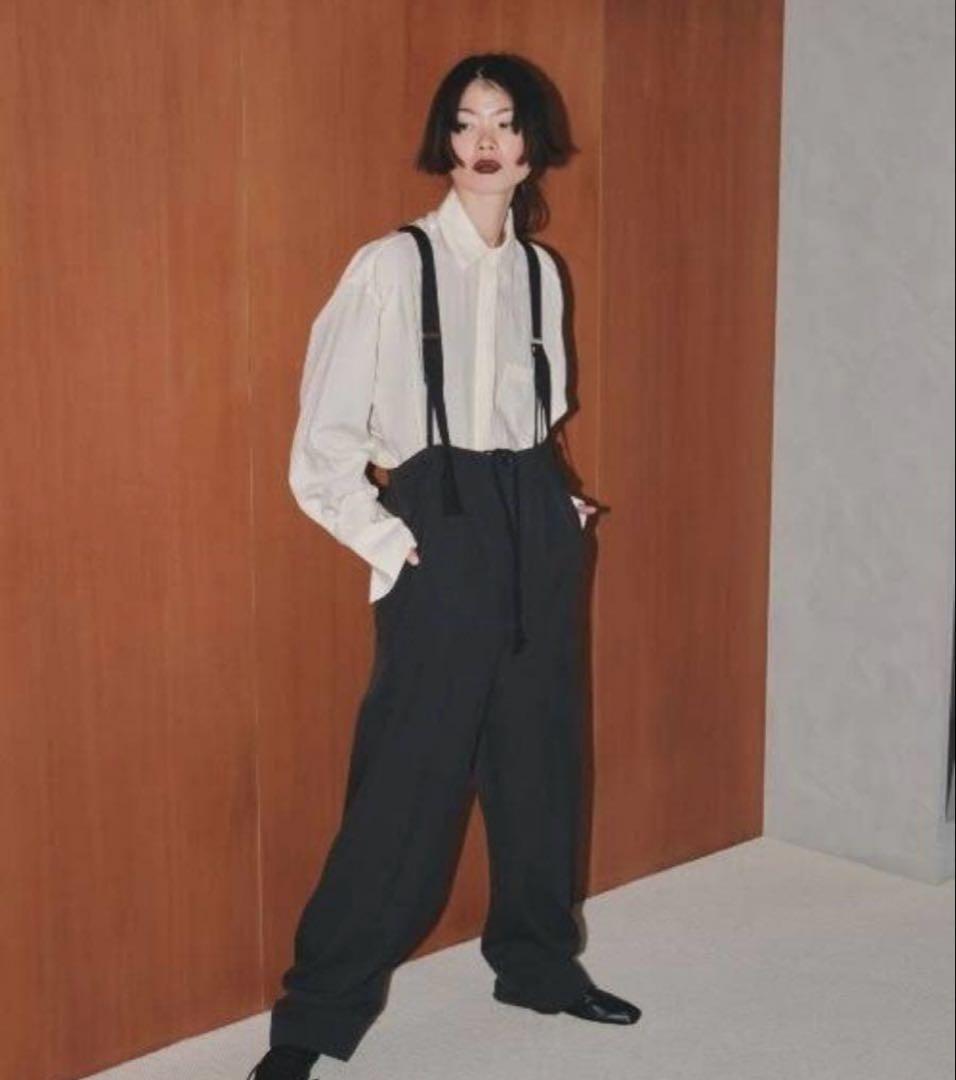 TODAYFUL サスペンダー ハイウエスト パンツ