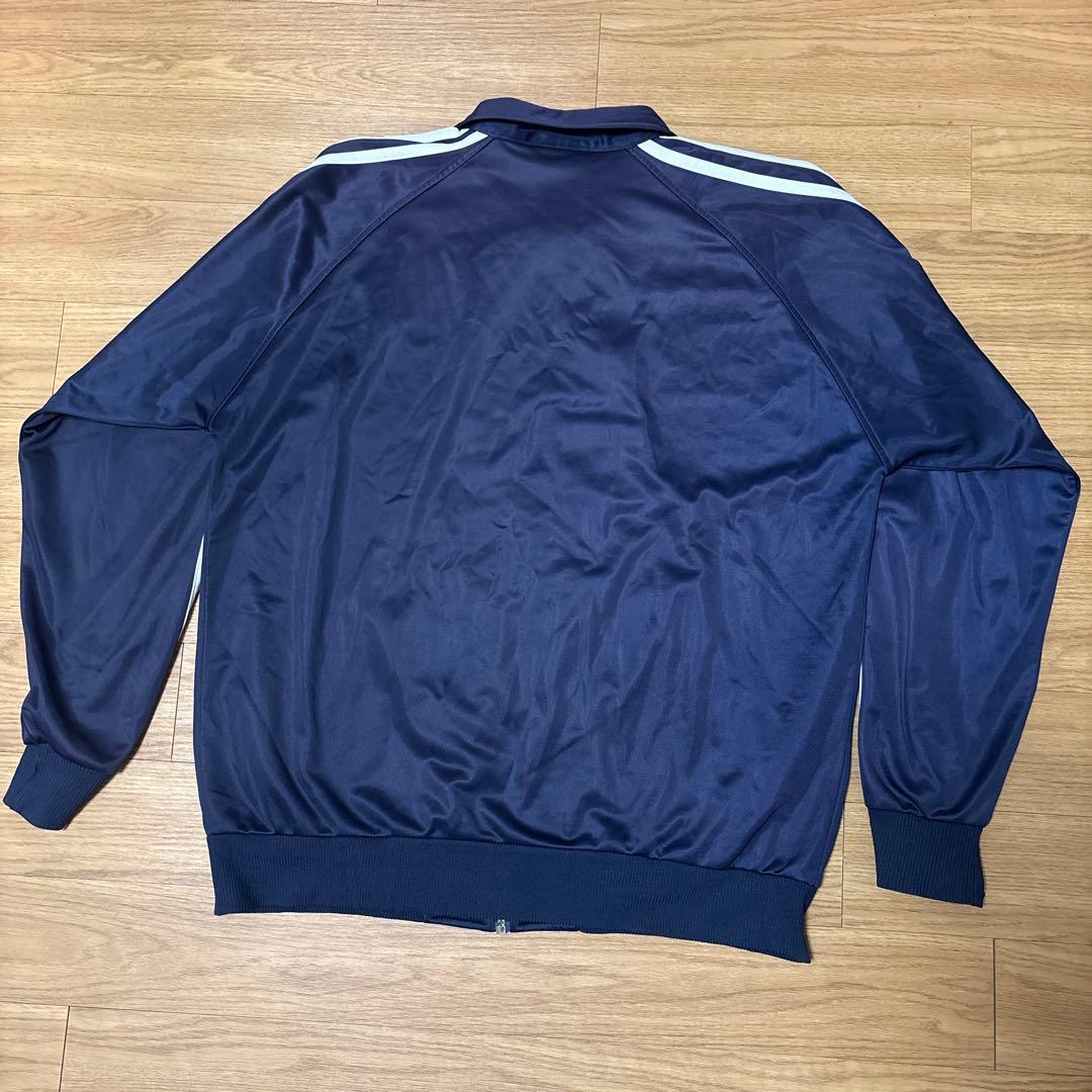 adidas トラックジャケット　90s ジャージ　短丈ブルゾン　万国旗タグ
