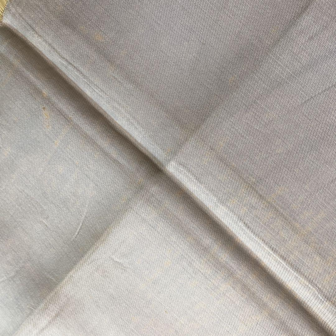 訪問着　フルセット　枝垂れ柳　地紙　丸紋　叩き染　着物　I2