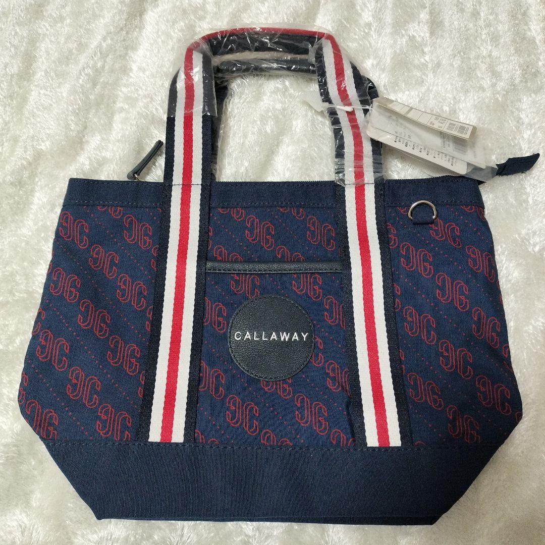 新品CALLAWAY ネイビーラウンドバッグ 大小セットトート