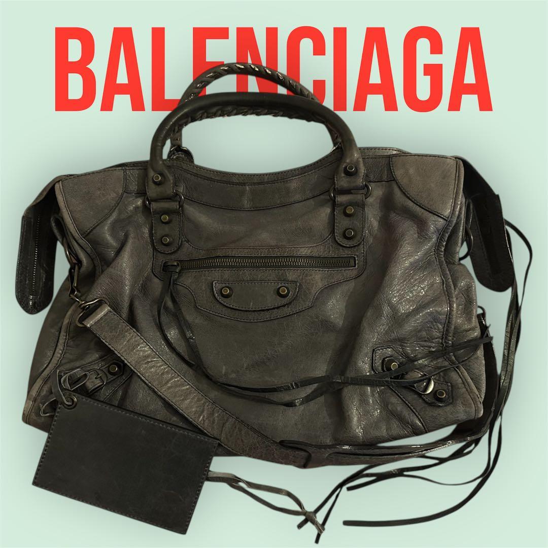 BALENCIAGA ショルダーバッグ グレー N 1915 S