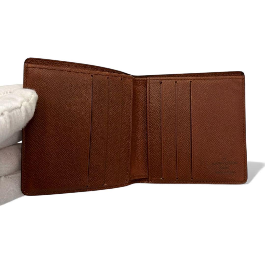 【極美品】ルイヴィトン ポルトビエ 6カルトクレディ 二つ折り財布 モノグラム