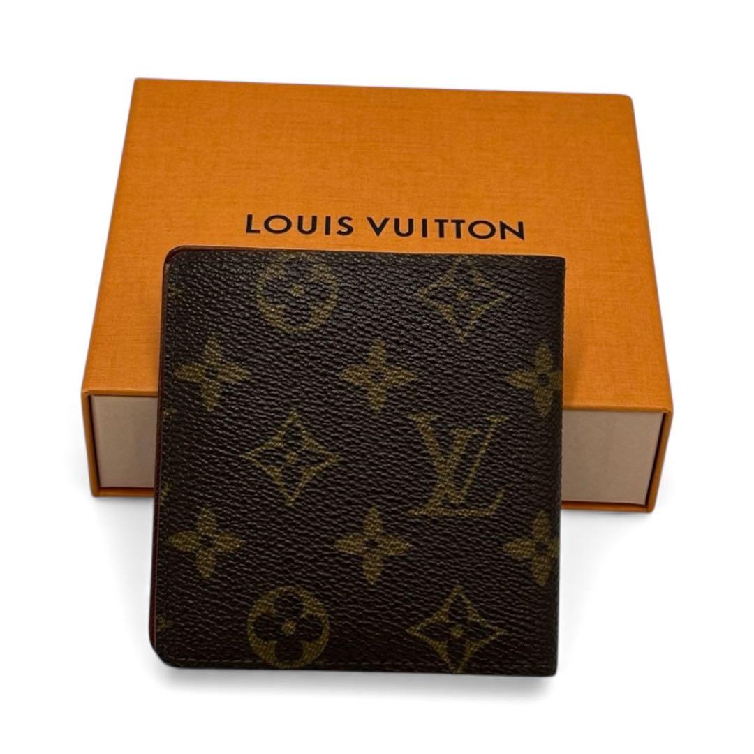 【極美品】ルイヴィトン ポルトビエ 6カルトクレディ 二つ折り財布 モノグラム