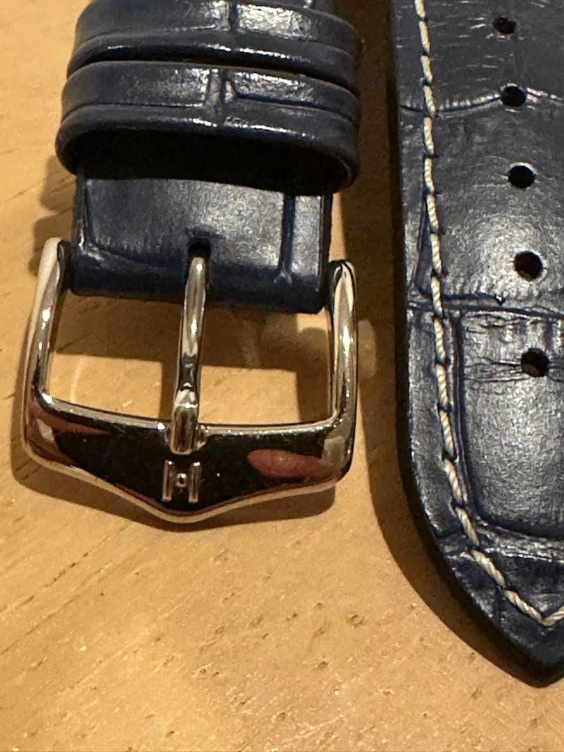 ヒルシュ HIRSCH 時計ベルト ジョージ ブルー ネイビー　20mmクイック