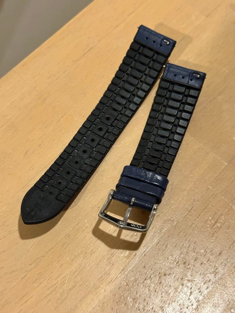 ヒルシュ HIRSCH 時計ベルト ジョージ ブルー ネイビー　20mmクイック