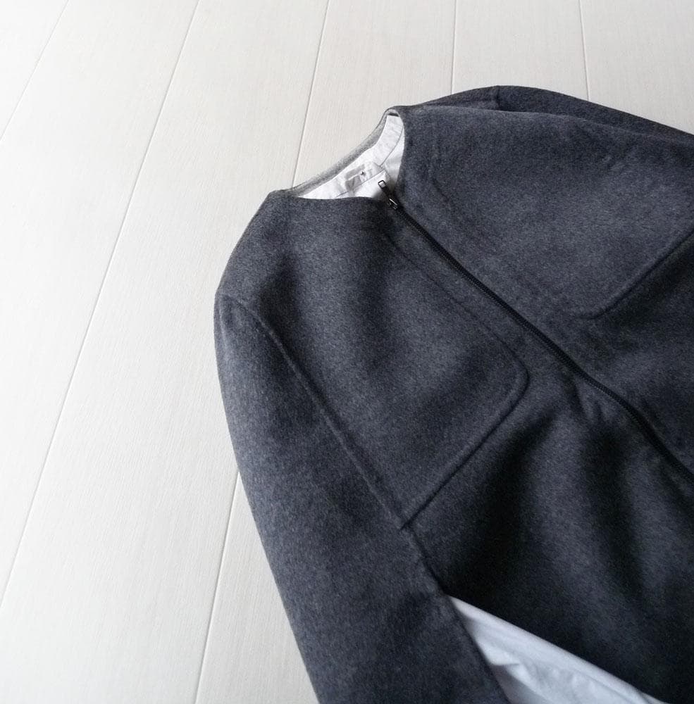 美品 ジョゼフ カシミヤ ウール グレーのポンチョ ケープ JOSEPH