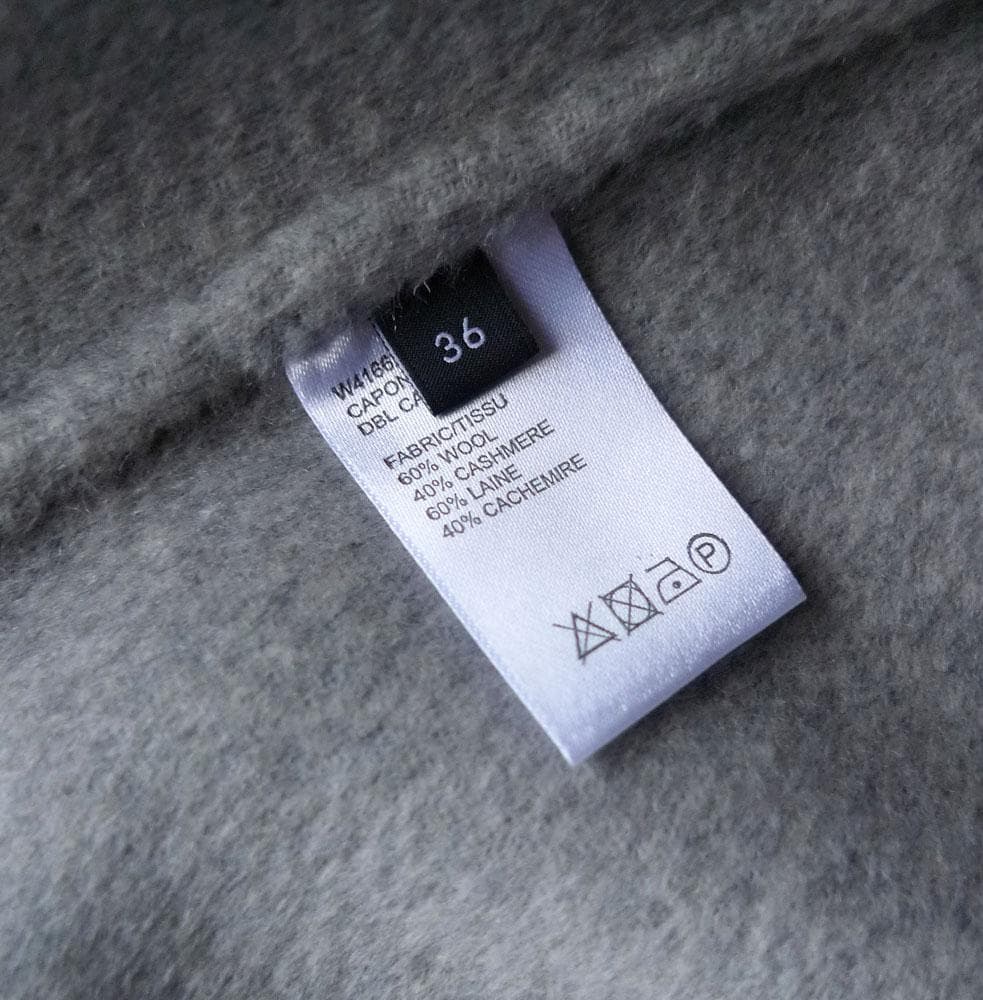 美品 ジョゼフ カシミヤ ウール グレーのポンチョ ケープ JOSEPH