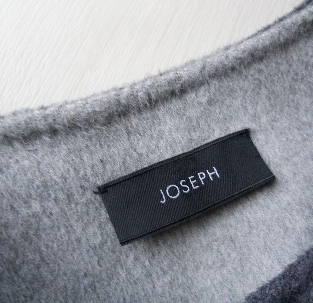 美品 ジョゼフ カシミヤ ウール グレーのポンチョ ケープ JOSEPH