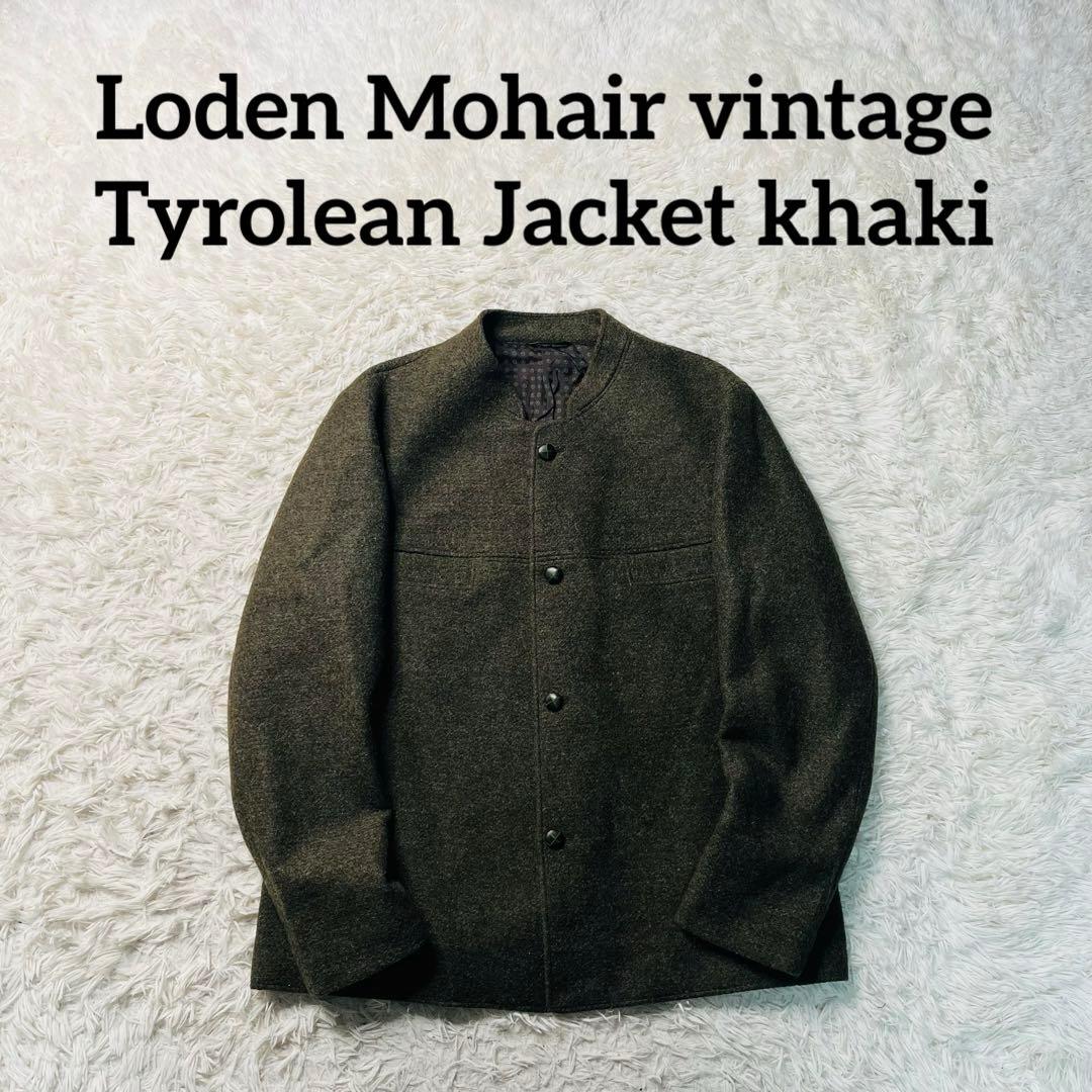 Loden Mohair Tyrolean Jacket khaki XL相当
