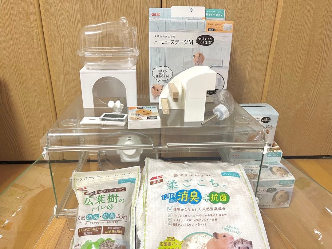 【新品】GEX グラスハーモニー 450 Plus ハムスターケージ