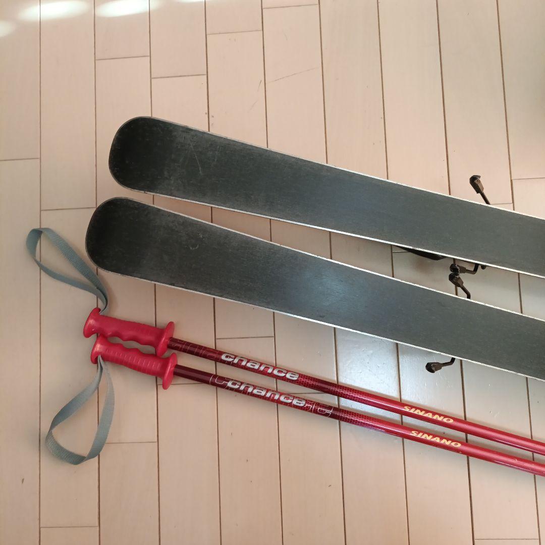 ■子供用スキー4点セット■板116/靴20.0〜21.5■